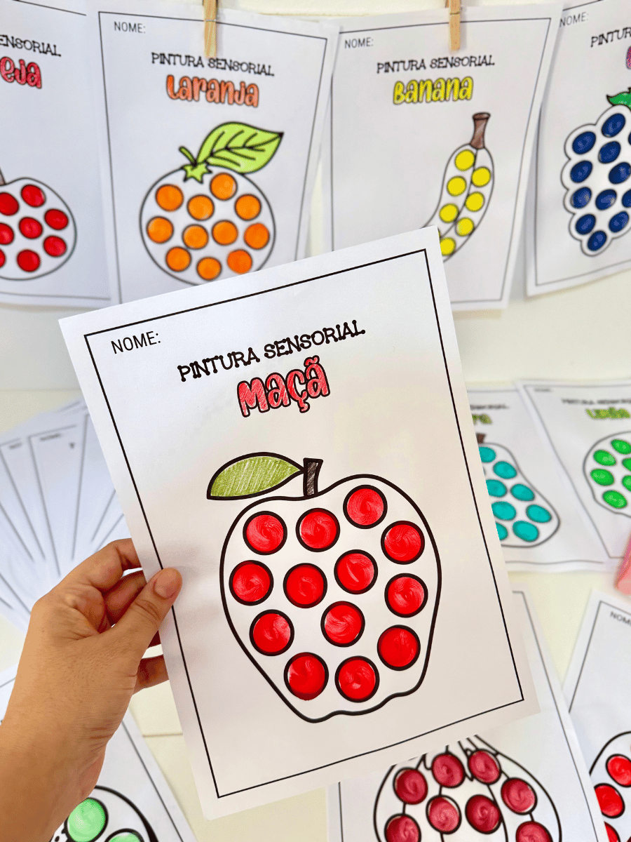Pintura Sensorial Frutas