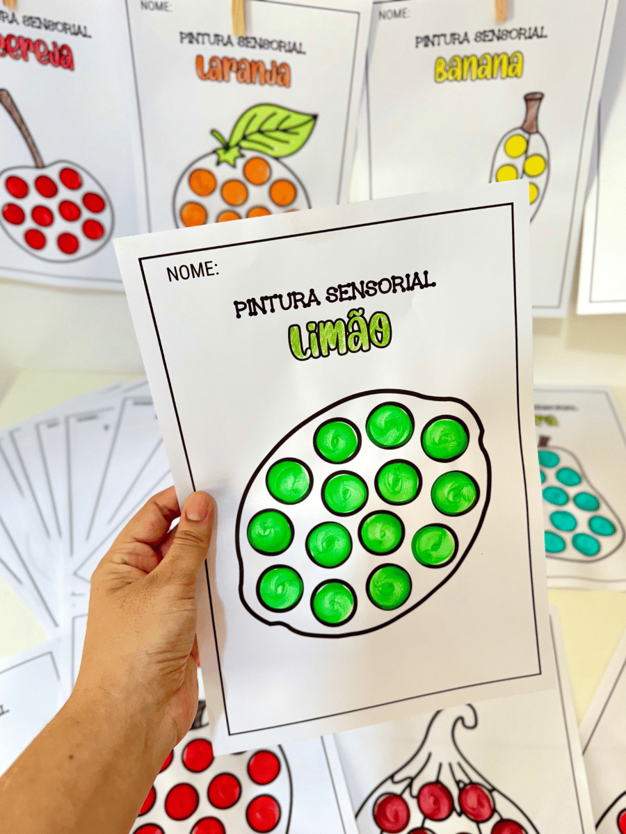 Pintura Sensorial Frutas - Imagem 3