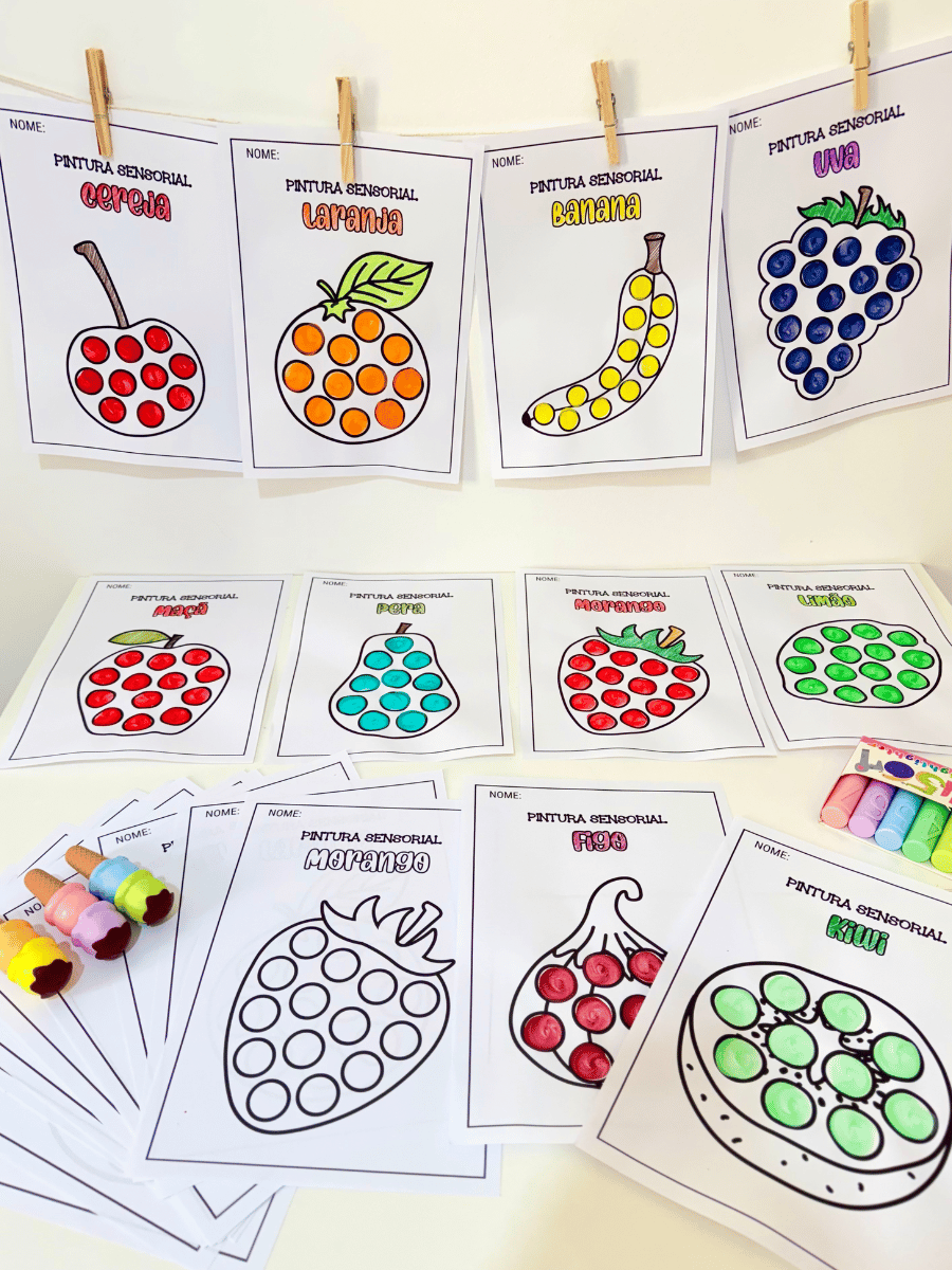 Pintura Sensorial Frutas - Imagem 4