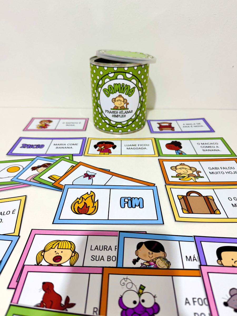 Dominó de Frases Sílabas Simples - Imagem 3