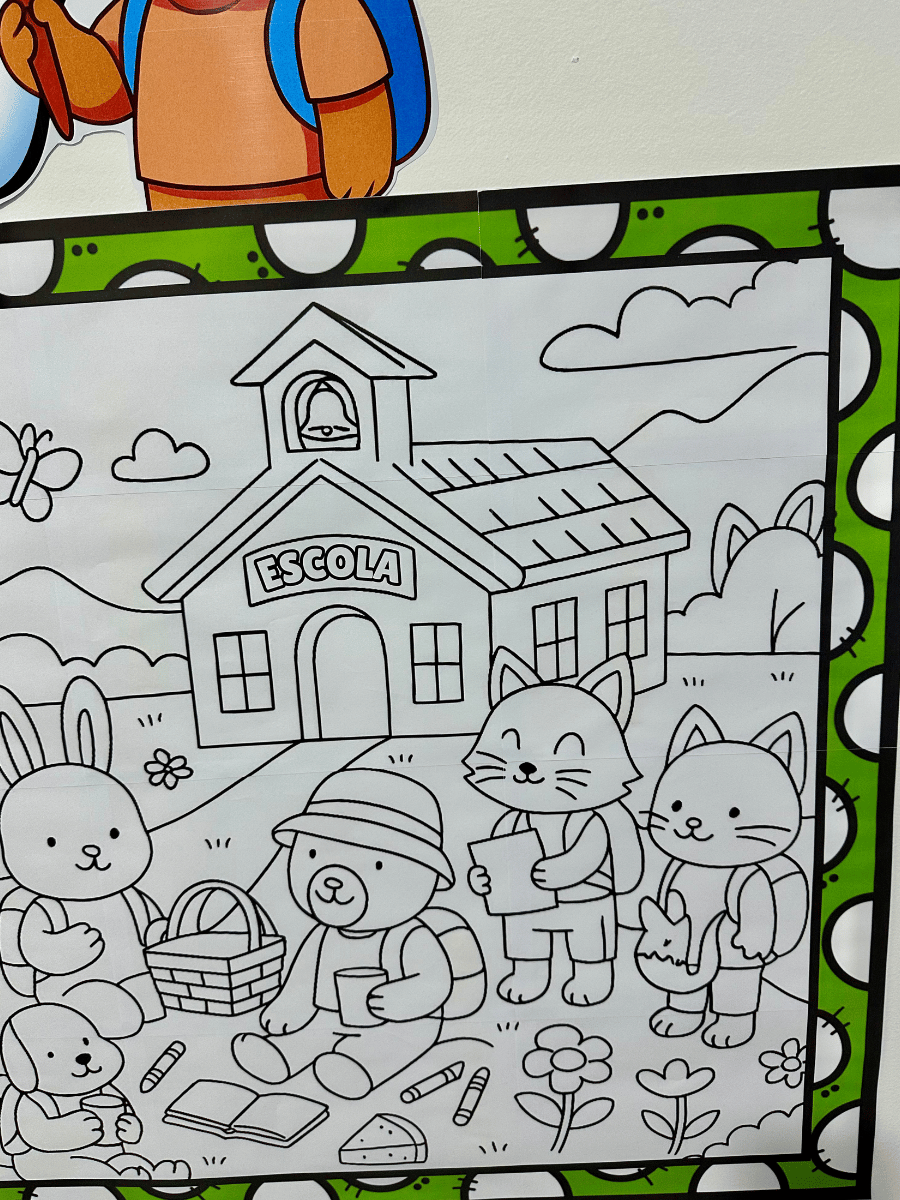 Painel para Colorir Volta as Aulas - Imagem 3