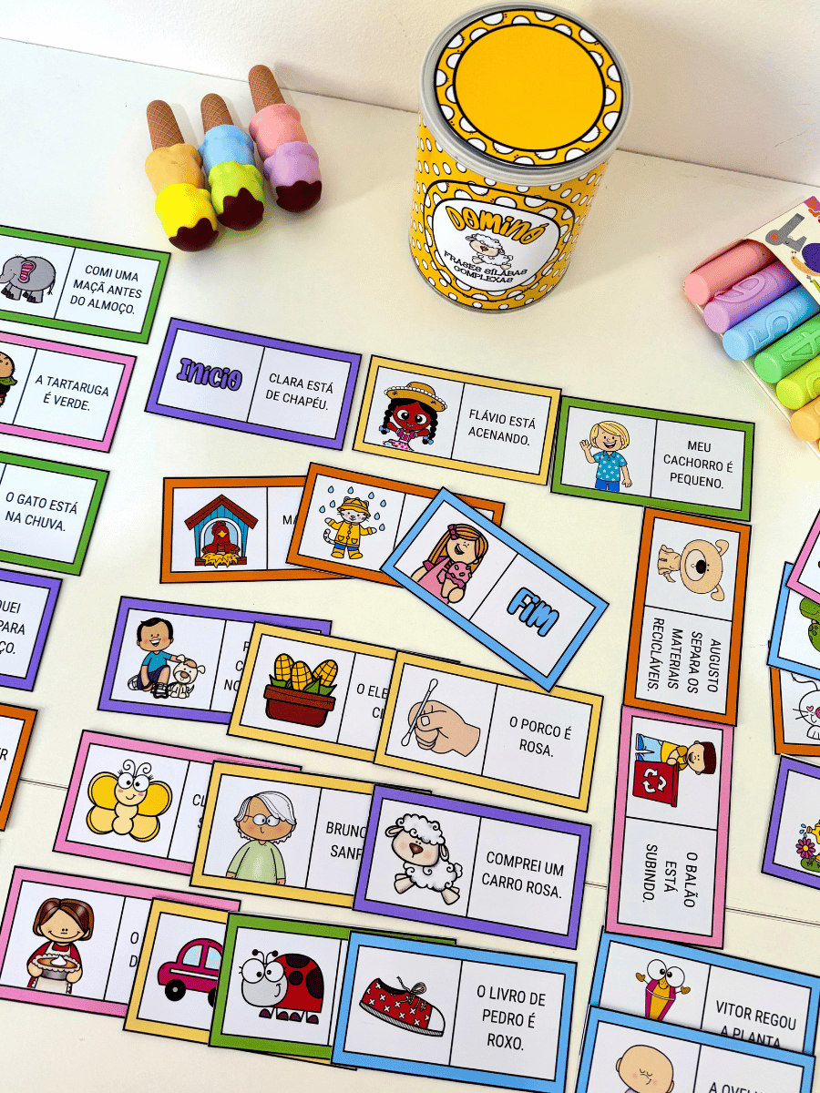 Dominó de Frases Sílabas Complexas - Imagem 3