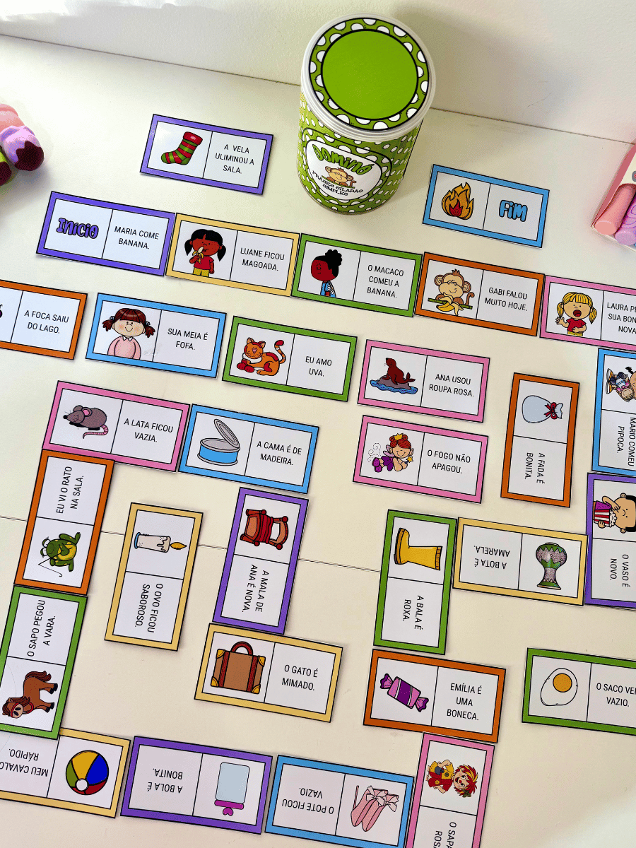 Dominó de Frases Sílabas Simples - Imagem 5