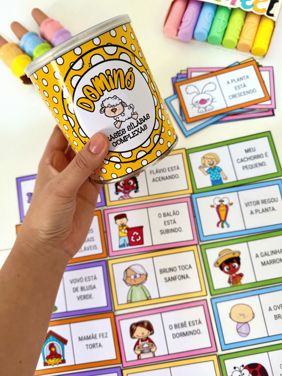 Dominó de Frases Sílabas Complexas - Imagem 5