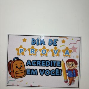 CARTAZ DIA DE PROVA