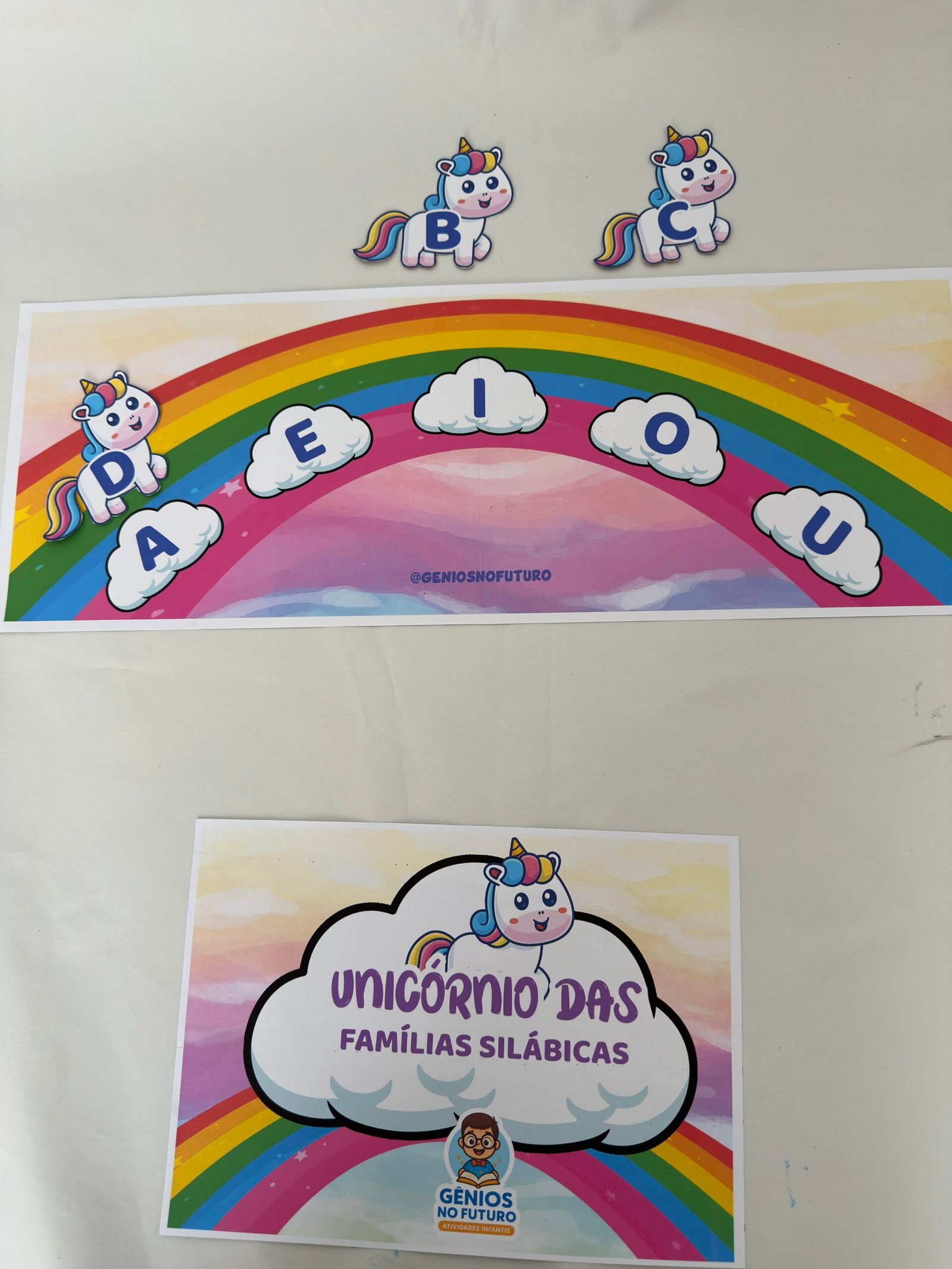 UNICÓRNIO DAS FAMÍLIAS SILÁBICAS